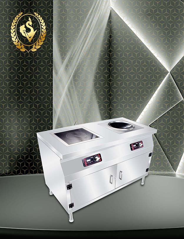 Commercial Induction Kitchen Two & Three Zone Range
